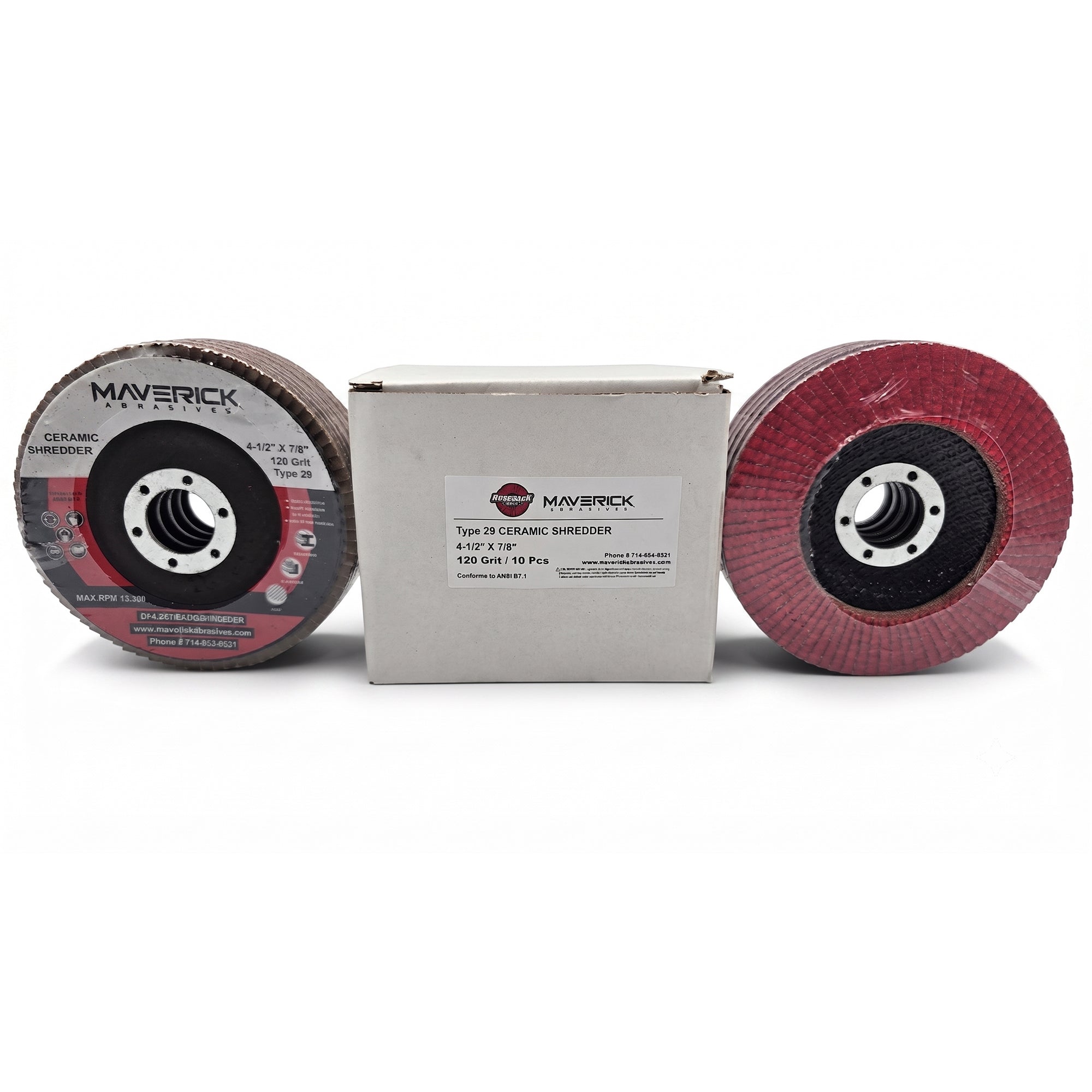 120 grit ceramic flap disc for light finishing passes