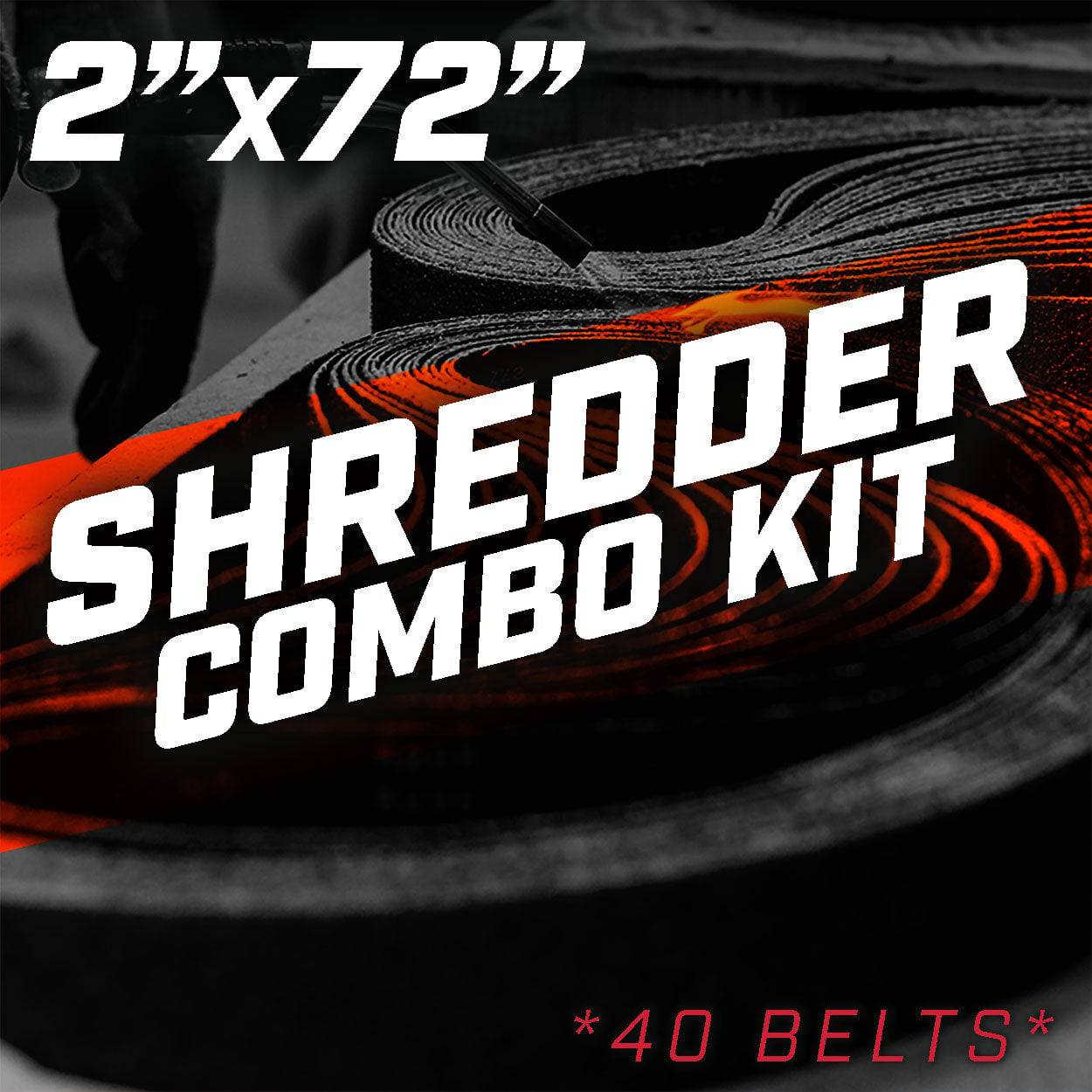 2" x 72" Shredder Belt Combo Pack (60 grit & 120 grit) - Maverick Abrasives