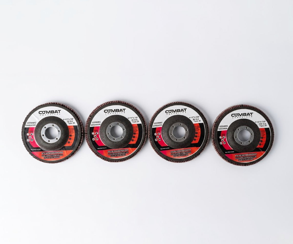 4-1/2" x 7/8" High Density Ceramic Flap Disc Type 29 - Maverick Abrasives