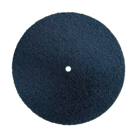 Stack of Surface Prep Buff and Blend Discs, ideal for metal smoothing before polishing, shown in various sizes.