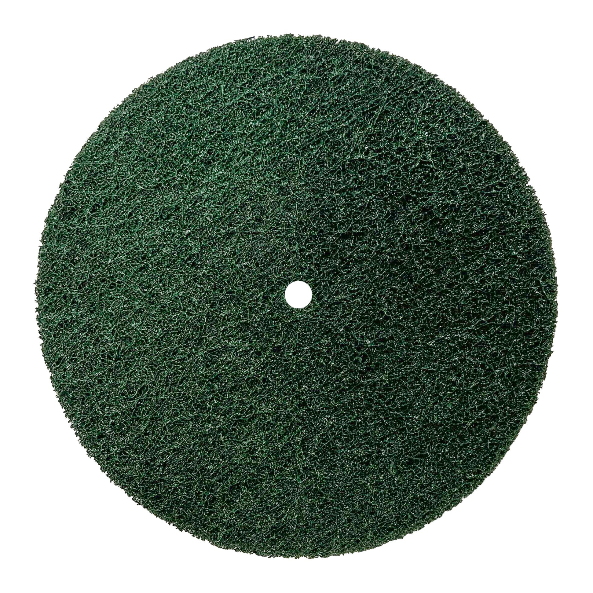 Stack of Surface Prep Buff and Blend Discs in various sizes and colors, designed for metal smoothing and deburring.