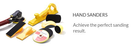 Pack of 5 ergonomic hand sanders with flexible foam grip and high-quality, durable backing.