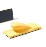 Pack of 5 ergonomic hand sanders with flexible foam grips and high-quality sanding boards.