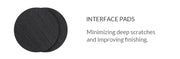 Pack of 5 Interface Pads, featuring easy attach/remove for sanding discs and durable high-quality backing.