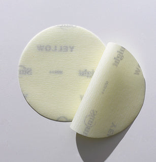 Flexible abrasive film discs and sheets ideal for sanding contour and concave surfaces with fast cutting and fine finish.