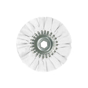 Alt text: 6-inch Mini Airway Buffing Wheels designed for detailed metal polishing with variable speed grinders.