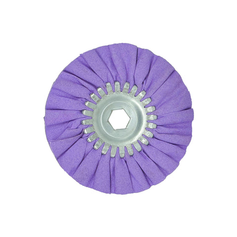 Alt text: 6-inch Mini Airway Buffing Wheels for precise metal polishing, designed for variable speed grinders and detailed work.