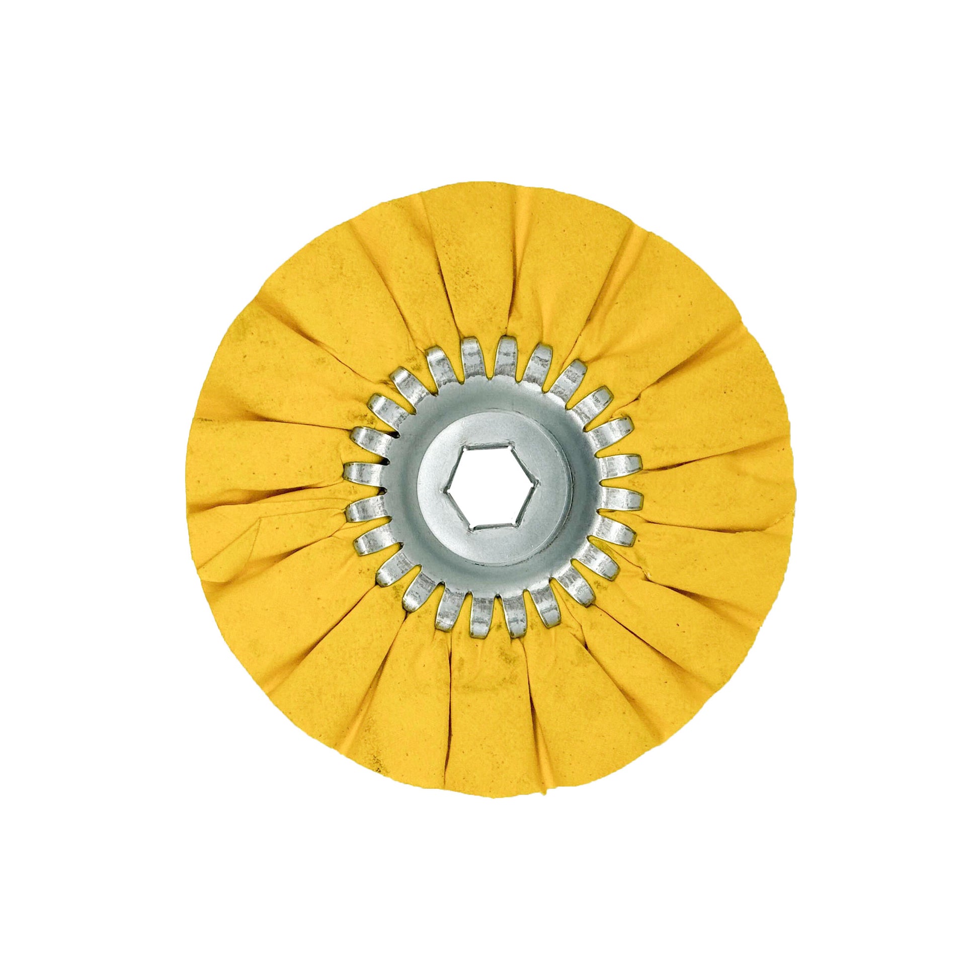 Alt text: 6-inch Mini Airway Buffing Wheels designed for polishing various metals, ideal for detailed work with variable speed grinders.
