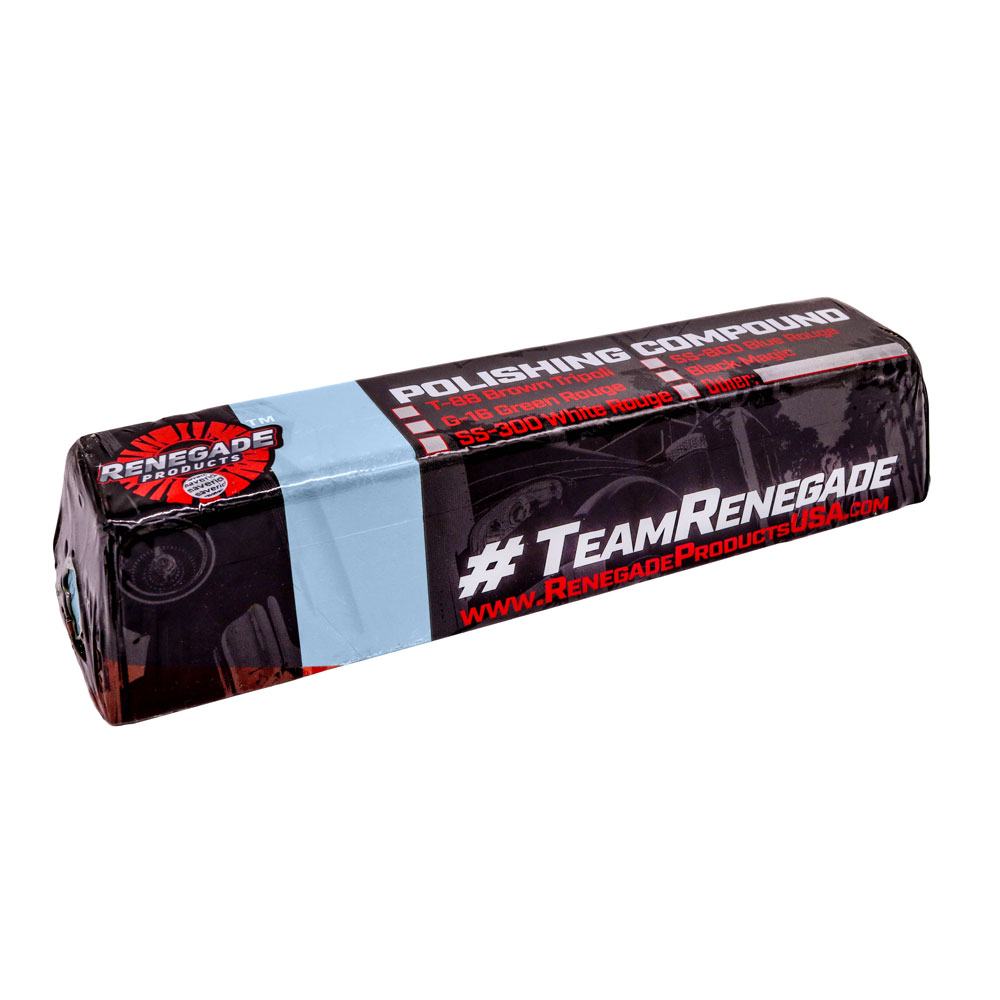 Box of 10 metal polishing compound bars from Renegade Products, offering bulk savings and quality results.