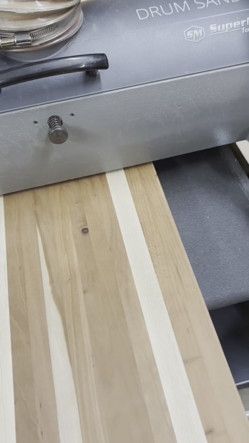 Maverick Abrasives video demonstrating sanding belts and abrasive products in use for finishing applications