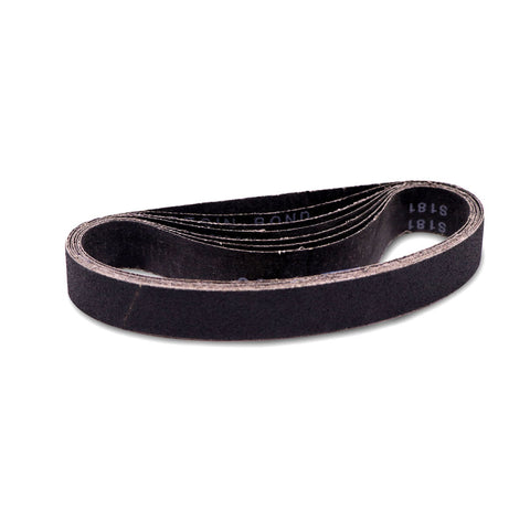 1-1⁄8" x 21" Glass Fabrication Sanding Belt, 80 PACK