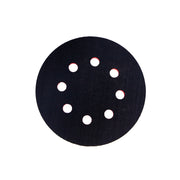 Variety of back-up pads for sanding discs, including velcro and PSA types, with different rubber hardness and hole patterns.