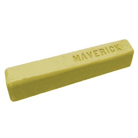 Assorted metal polishing compound bars for buffing wheels in various colors for different metals and materials.