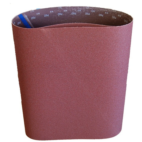 Two-pack of 37 x 103 metalworking sanding belts in various materials for diverse metal finishing needs.