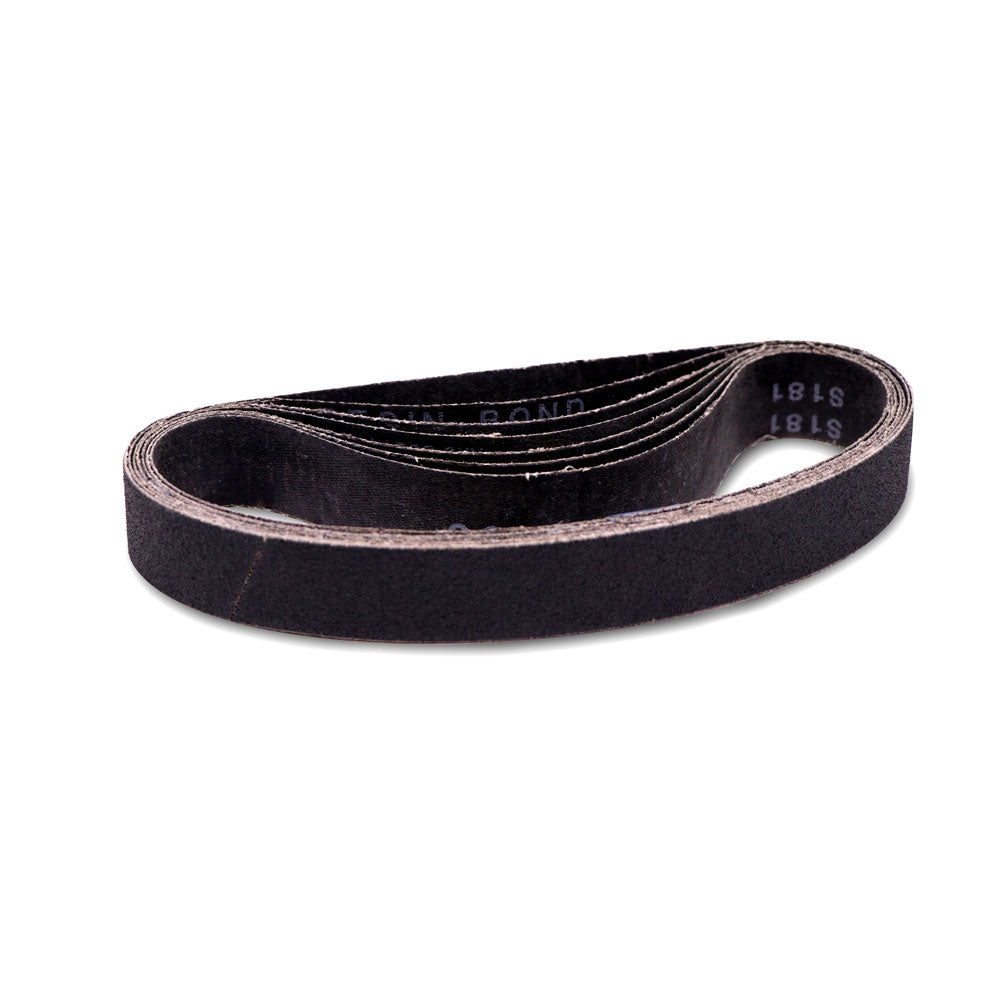 Pack of 48 cork sanding belts, 3x24, for glass fabrication, compatible with CRL Makita and LD324 sanders.